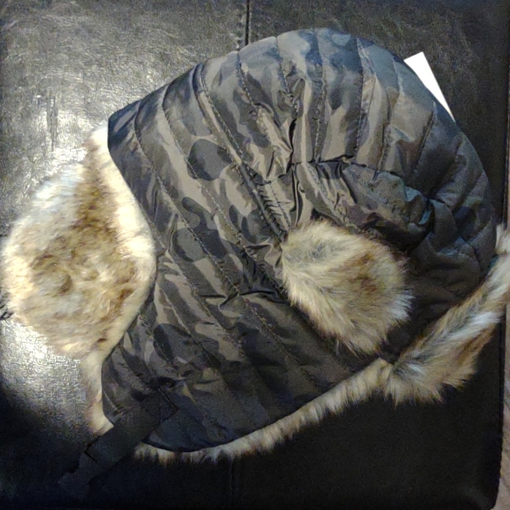 Army Fatigue - faux fur inside